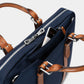 Cary Briefcase - Gen 2 - Slim - Navy and Tan